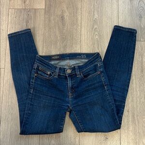 J. Crew Toothpick Blue Skinny Jeans Classic Denim Style